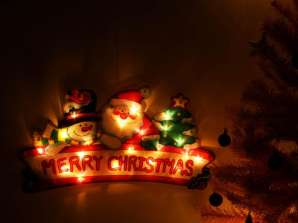 Lumières LED suspendues décoration de Noël Joyeux Noël 45cm