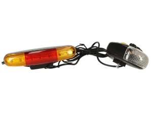 Luci per biciclette, luci per biciclette, indicatori di direzione, clacson, set di 2 modalità