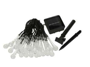 Solar-Gartenleuchten Teardrop 6 5m 30LED Warmweiß