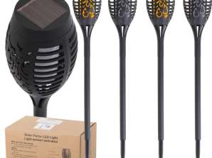 Aurinkopuutarhalamput polttavat 12LED 4kpl.