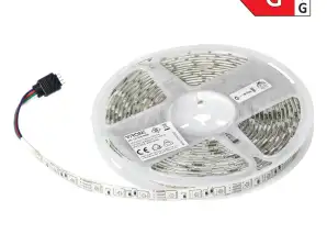 Світлодіодна стрічка LD 13/5M/RGB 12V. 5050. 60 л/хв. 210 лм/м. 14,4 Вт/м. IP63. РГБ. 5 м
