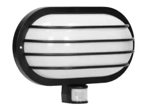 LASO. садове освітлення з датчиком руху 180°. 1x60W. E27. IP44. пластик. чорний