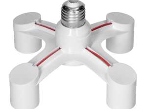 Adapter för ljuskälla E27/4xE27