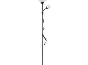 Golvlampa URLAR. 175 cm. max 25W E27. max 25W E14. svart