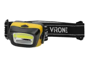 LED COB 3W priekinė lempa. 170lm. 3 x AAA. judanti galva