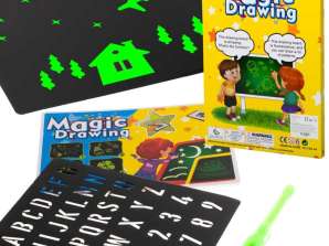 Kit creativo con penna UV per tavolo da disegno con luce magica