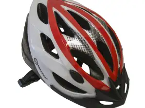 Casco da bicicletta MASTER Force - M - rosso-bianco