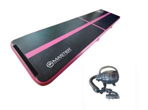 Airtrack MASTER 400 x 100 x 10 cm -nero - rosa