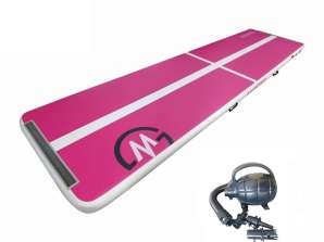 Airtrack MASTER 400 x 100 x 10 cm - grigio - rosa - bianco