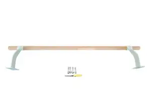 Ballettstang MASTER på veggen 120 cm tre