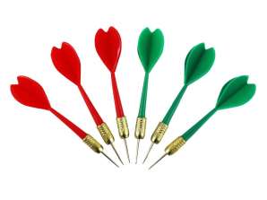 Darts MASTER Plated Brass 6-tlg. - Stahl 6g