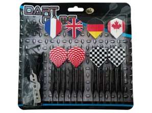 Darts MASTER Black Plated Brass 12-tlg. - SoftIP 18g Set