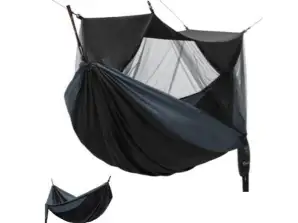 Hengekøye KING CAMP Nylon 300 x 200 cm med myggnetting