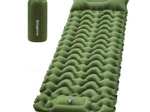 Selbstaufblasende Isomatte KING CAMP Deluxe 10 grün