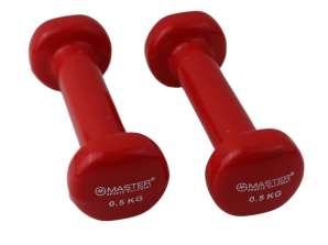 MASTER Vinyl-Hanteln 2 x 0,5 kg