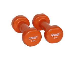 Vinylbeschichtete Hanteln MASTER 2 x 2 kg