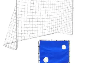 Fotballmål 182 x 122 x 61 cm med treningshull
