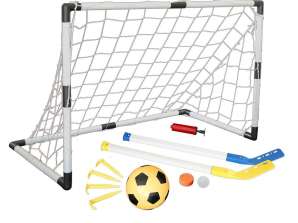Goal MASTER 94 x 61 x 48 cm avec accessoires - balle et bâtons de hockey