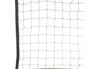 Volleybalnet MASTER 9,5 x 1 m met touw zwart