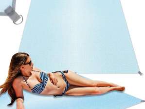 Tapis de plage couverture de plage sans sable XXL 200x200cm