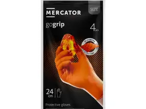 Rękawice nitrylowe mercator gogrip pomarańczowe 4 szt. rozmiar xxl