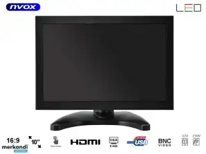 10 Zoll IPS Touchscreen Monitor offene Rahmen LED VGA HDMI USB AV 12V 230V