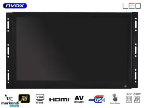 Touchscreen IPS offene Rahmen LED 13 Zoll Full HD VGA HDMI USB AV 12V 230V