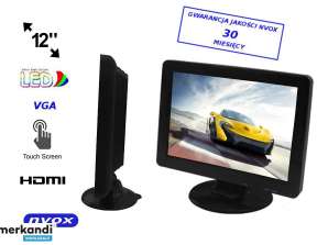 Touchscreen-Monitor LED 12 Zoll HD VGA HDMI
