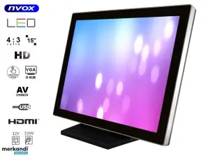 15 Zoll Touchscreen LED Monitor VGA HDMI 12V 230V