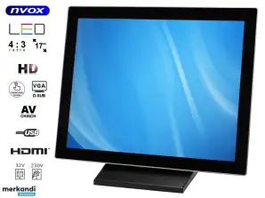 Touchscreen LED Monitor 17 Zoll VGA HDMI 12V 230V