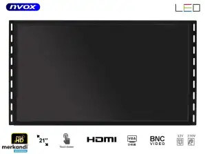 Touchscreen Open Frame LED Monitor 21 inch VGA HDMI USB BNC 12V 230V