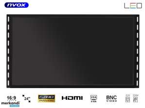 Open Frame LED Touch Monitor 24 Zoll HDMI USB VGA BNC 12 V 230 V Full HD