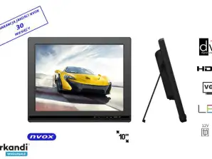 Monitor LCD 10 Zoll LED HDMI DVI VGA AV 12V 230V... NVOX FA1000