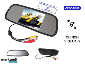 Auto-Rückfahrmonitor LCD 5 Zoll LED im Rückspiegel AV 12V... NVOX NW5005M