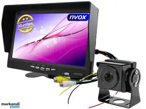 Automonitor LCD 7 inch 4Pin 12V 24V en 1 camera