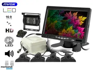 7 Zoll LCD Auto-Monitor mit Unterstützung für 2 Kameras und Parksensoren