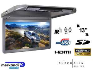 Deckenmonitor fürs Auto LCD 13 Zoll HDMI USB SD