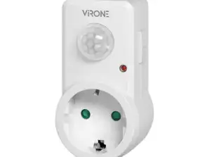 Датчик движения для розетки 120°. IP20. 280W. версия Schuko