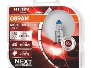 Halogenlamper Osram H1 12V 55W P14 5S Night Breaker Laser 150 /2 stk./