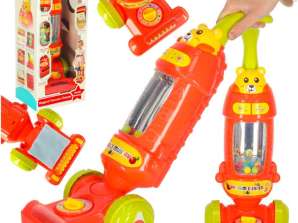 Vertikaler interaktiver Staubsauger für Kinder mit Klang himbeere 46cm