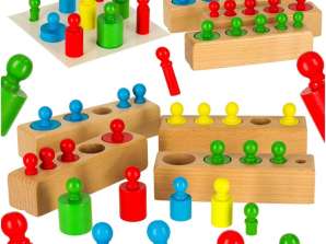Gewichte Holzzylinder montessori bunt