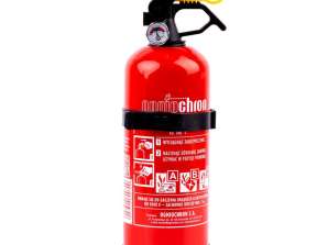 Pulverfeuerlöscher abc mit Manometer und Halterung 1 kg