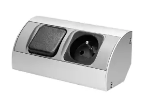 Meubelcontactdoos met schakelaar 1x2P Z
