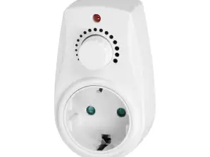 Dimmer med extra vägguttag 2P Z Schuko max. 280W