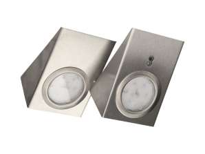 LED zemgalda gaismas komplekts 2.5W. 180lm. 4000K. ar bezkontakta slēdzi. INOX