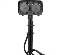 Садова розетка 2x2P Z. 3680W. IP44. кабель 1,5м H07RN F 3x1,5mm?
