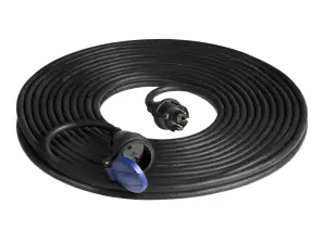 ODER AE 13169/20M Spritzwassergeschütztes IP44-Verlängerungskabel für die Werkstatt. 1x2P Z 20m. H07RN F 3x1,5mm ölbeständiges Gummikabel?. 230 VAC / 16 A