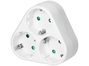 Тройной разветвитель 3x2P Z Schuko . белый
