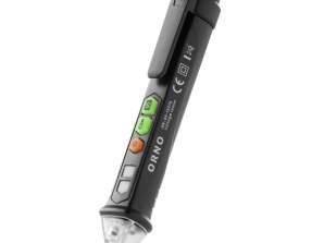 Tester de tensiune inductiv cu lanternă. 12-1000V. AC/DC. negru