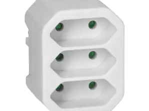 Verteiler 3x2P EURO weiß 20 Stück